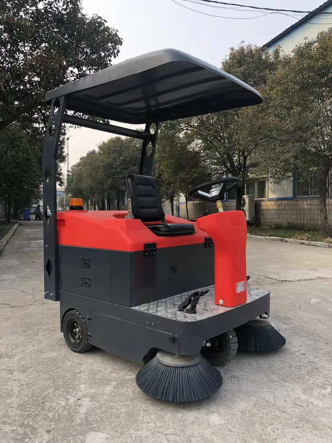 Professional Electric Power Road Sweeper Truck Ht1400 Snow Sweeper Floor Cleaning Machine