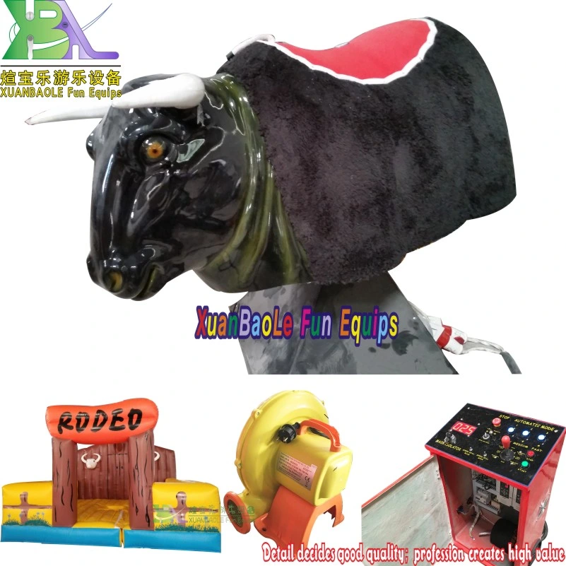 Amusement Park Sport Game Auto and Manual Mode with Different Speed Inflatable Mechanical Rodeo Bull Riding Machine